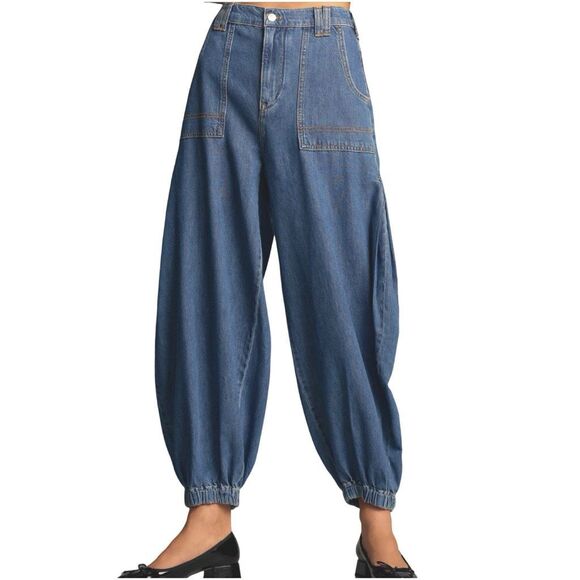 Pilcro x Anthropologie Wharfside High-Rise Jogger Jeans - Size 27 - $148 Retail - Picture 3 of 8